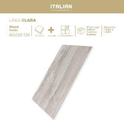 Clara Wood Lite 60x120 - Italian Standard